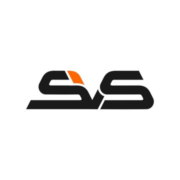 letter S and V logo vector.