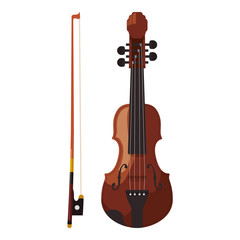 Naklejka na ściany i meble Violin music instrument icon vector illustration graphic design