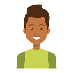 young man avatar character vector illustration design