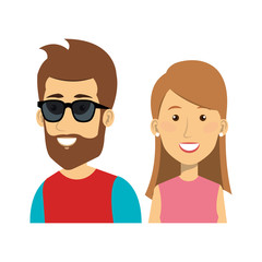 young people style characters vector illustration design