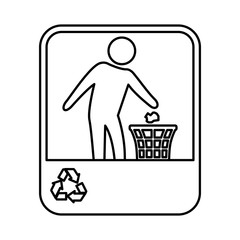 Recycle reduce and reuse icon vector illustration graphic design