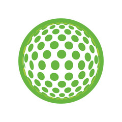 Golf sport game icon vector illustration graphic design