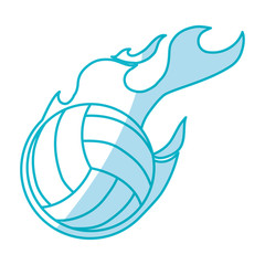 Voleyball sport game icon vector illustration graphic design