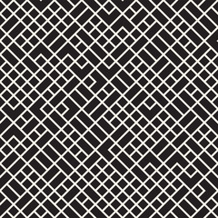 Vector seamless pattern. Mesh repeating texture. Linear grid with chaotic shapes. Stylish geometric lattice design