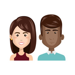 young people style characters vector illustration design