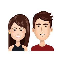 Fototapeta premium young people style characters vector illustration design