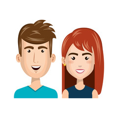 young people style characters vector illustration design