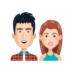 young people style characters vector illustration design