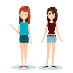 young people style characters vector illustration design