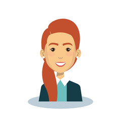 businesswoman avatar character icon vector illustration design