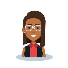 businesswoman avatar character icon vector illustration design