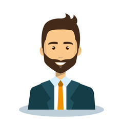 businessman avatar character icon vector illustration design
