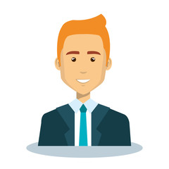 businessman avatar character icon vector illustration design