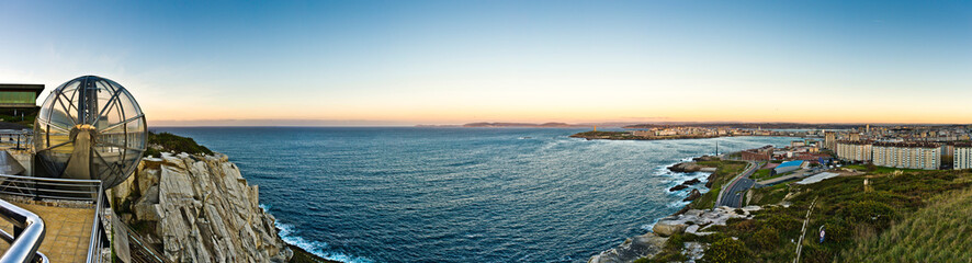 Obraz premium Orzan Cove in A Coruna, Galicia, Spain.