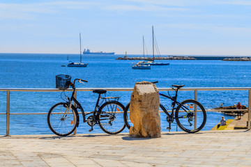 Bicicleta no Passeio Maritimo em Cascais