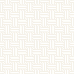 Vector Seamless Pattern. Modern Stylish Interlacing Lines Texture. Geometric Striped Ornament.