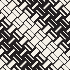 Vector Seamless Geometric Pattern. Halftone gradient color transition. Woven Lines Simple Lattice