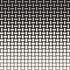 Vector Seamless Geometric Pattern. Halftone gradient color transition. Woven Lines Simple Lattice
