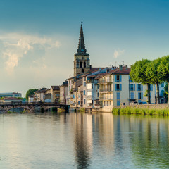Fototapeta premium Saint Girons Church, Southern France.