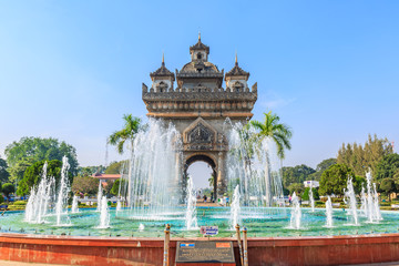 Patuxay or Patuxai is a war monument in the centre of Vientiane, Victory Gate or Gate of Triumph, Vientiane, Laos