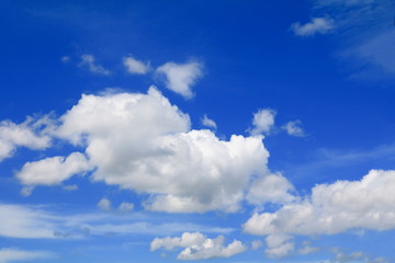 blue sky withcloud and raincloud, art of nature beautiful and copy space for add text