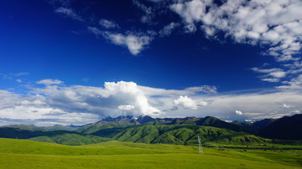 mountains in Ganzi county, sichuan