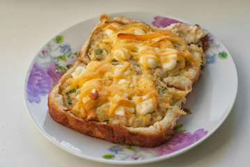 Delicious food on the plate.