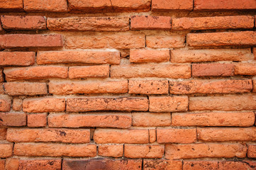 The old red brick wall background.
Retro style