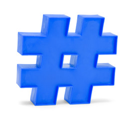 Blue Hash Tag