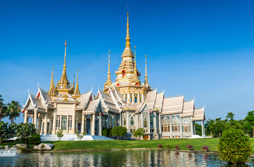 Landmark wat thai Temple at Wat None Kum in Nakhon Ratchasima province Thailand