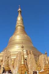 Fototapeta premium A Famous Stupa in Myanmar Burma 