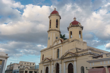 CIENFUEGOS, CUBA - DECEMBER 31, 2016: around the central park