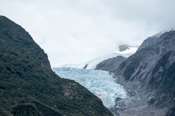 Glacier in the mist