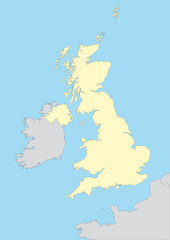 Vector map of United Kingdom
