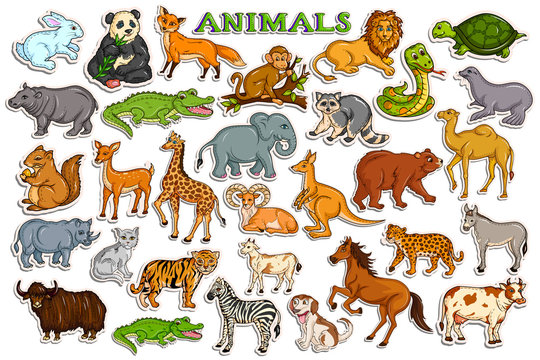 Animal Sticker Images – Browse 417,788 Stock Photos, Vectors, and Video |  Adobe Stock