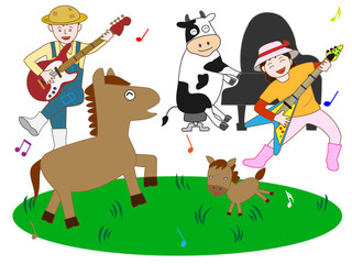 牧場のコンサート