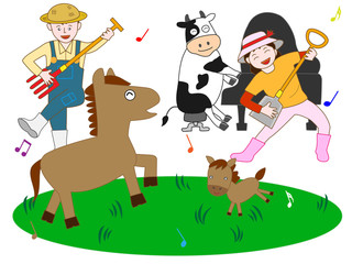 牧場のコンサート