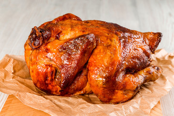 Roasted whole chicken