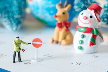 prepare christmas tree , christmas decoration concept