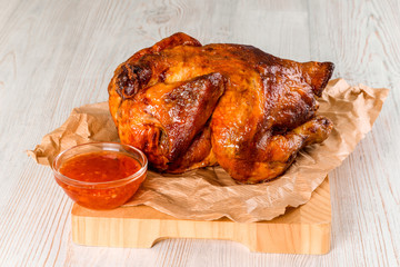 Roasted whole chicken