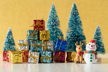 prepare christmas tree , christmas decoration concept