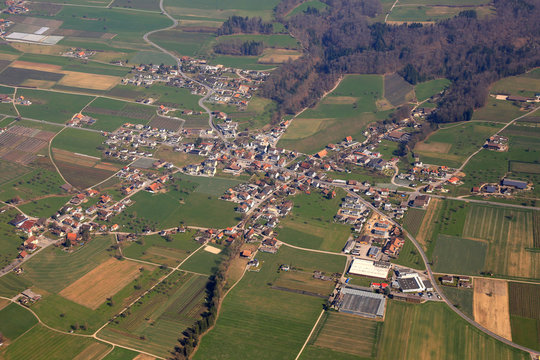 Aesch Kanton Luzern Schweiz Luftbild