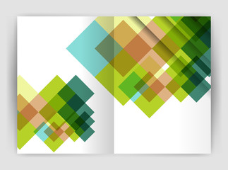 Fototapeta premium Square design corporate business flyer