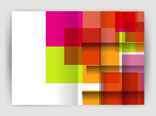 Obraz premium Square design corporate business flyer