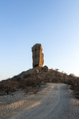 Vingerklip in Damaraland, Namibia.