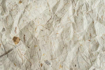 Crumpled mulberry paper texture and background