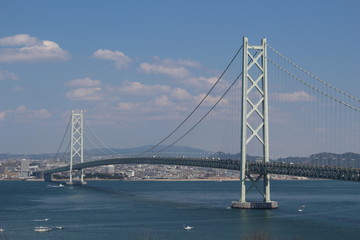 日本の繋がる一部の橋
