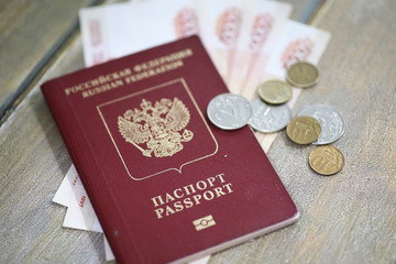 Documents and money on the floor