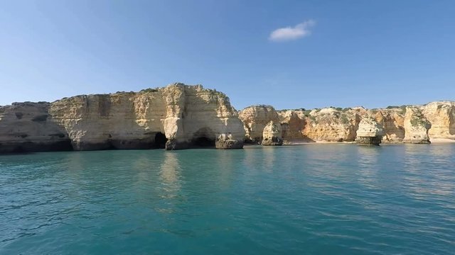 algave coast in portugal near albufeira