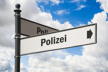Fototapeta na wymiar Schild 197 - Polizei